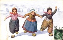 CPA Fantaisie Illustrateur Feiertug Enfants 