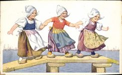 CPA Fantaisie Illustrateur Feiertug Enfants