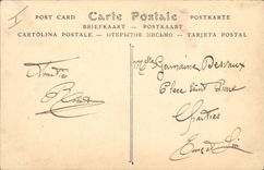 VINTAGE POSTCARD Militaria Camp of Auvours Seen interior