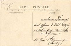 VINTAGE POSTCARD Militaria With the camp of Auvours an alley of the park of the officers