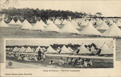 CPA Militaria Camp de Chalons Vue d'un campement 