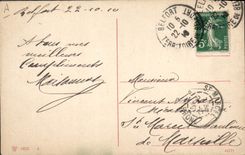 VINTAGE POSTCARD Militaria Armed German Line with protection