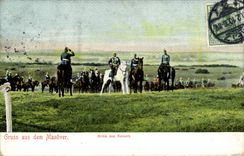 VINTAGE POSTCARD Militaria Gruss aus dem Manover Kritik of Kaisers