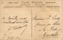 VINTAGE POSTCARD Militaria Camp of Mailly Attack of a nipple Horse