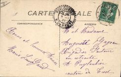 VINTAGE POSTCARD Post office building Draguignan the new post office