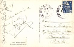 CPA Hotel des Postes Saint Quentin La poste
