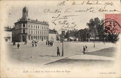 CPA Hotel des Postes et la Place du Vigan Albi 