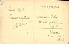 VINTAGE POSTCARD Post office building Lisieux