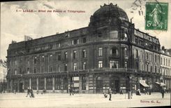 CPA Hotel des Postes et Telegraphes Lille 