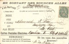 CPA Vichy Nouvelle facade du casino Publicite Cartes postales illustrees A la Havane TOP