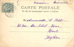 CPA Vichy Rue du casino Vendeur Cartes Postales TOP