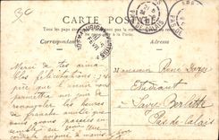 VINTAGE POSTCARD Windmill Surroundings of Arras the mill of Achicourt Ass Mule