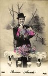 CPA Moulin a vent Homme