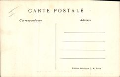 VINTAGE POSTCARD Bateau Fishes Cottet Rayons of the Port evening of Camaret Musee of Luxembourg