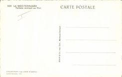 CPA Bateau Peche a Mediterranee Tartane rentrant au port 