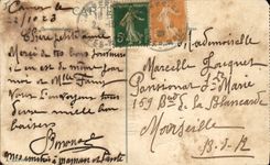 CPA Bateau Peche Cannes Vue sur le port et la jetee