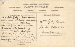 VINTAGE POSTCARD Bateau Fishes (chart toilee)