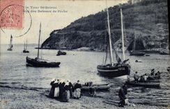 CPA Bateau Peche La tour St Brieuc Bateaux 