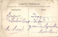 VINTAGE POSTCARD Bateau Fishes Cannes the beach and mountains of Esterel