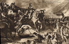 Museo de Napoleon de la POSTAL de la VENDIMIA 1r de las batallas de Versalles de Rivoli