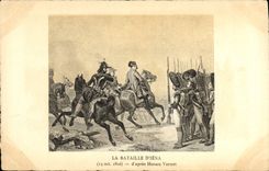 CPA Napoleon 1er Bataille d'Iena Horace Vernet