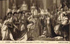 CPA Napoleon 1er David Le sacre a Notre Dame Musee du Louvre Paris