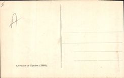 La POSTAL Napoleon 1r David de la VENDIMIA la consagración tiene Notre Dame Musee de la lumbrera París