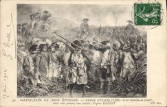 Ejército de Napoleon de la POSTAL de la VENDIMIA 1r de Italia