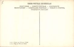 De la VENDIMIA de la POSTAL 1r Louis rey de Hillande museo 1846 de Napoleon de Versalles