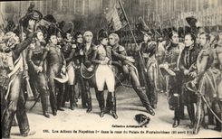 CPA Napoleon 1er Les adieux dans la cour du palais de Fontainebleau