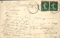 VINTAGE POSTCARD Dolmen Menhir Morvan Chevresse Dolmen