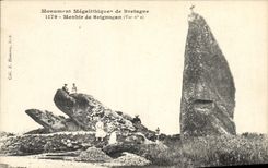 VINTAGE POSTCARD Dolmen Menhir of Brignogan