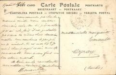 VINTAGE POSTCARD Militaria Camp of Auvours Canteen and drudgery