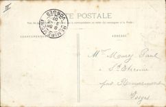 VINTAGE POSTCARD Militaria Assembled obstacles Horses Left the pit