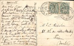 VINTAGE POSTCARD Militaria Camp of the Trawl-nets the assembled artillery and the obstacles Half turn in a narrow way