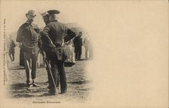 VINTAGE POSTCARD Militaria foreign Officers