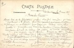 VINTAGE POSTCARD Militaria Camp of Courtine a laundrette