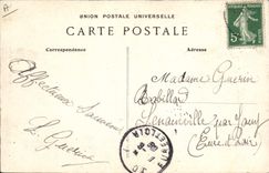 VINTAGE POSTCARD Militaria life with the camp In drudgery of washing