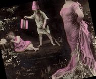 CPA Fantaisie Lutin Femme