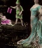 CPA Fantaisie Lutin Femme
