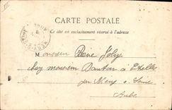 CPA Fantaisie L'ombre du pochard Alcool