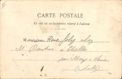 CPA Fantaisie L'ombre du pochard Alcool