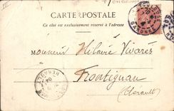 CPA Fantaisie Ombromanie L'ecuyere et son dada Cheval