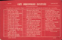 CPA Cartes Postales Carte correspondance instantanee