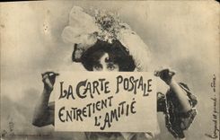 CPA Cartes Postales La carte postale entretient l'amitié