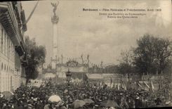CPA Cartes Postales Bordeaux Fetes federales et presidentielles Avril 1905 Defile Marque Trefle Collas 