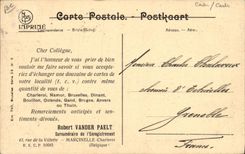 CPA Cartes Postales Anvers Le Steen et le port Bateaux Publicite Robert Vender Rue de la Villette Marcinelle Charleroi