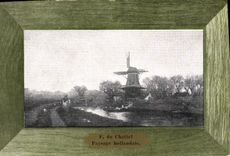 CPA Moulin a vent f du Chatel Paysage hollandais 