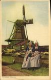 VINTAGE POSTCARD Windmill Volendam Holland