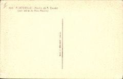 VINTAGE POSTCARD Windmill Fontvieille Moulin of has Daudet Voir letter of My Mill
